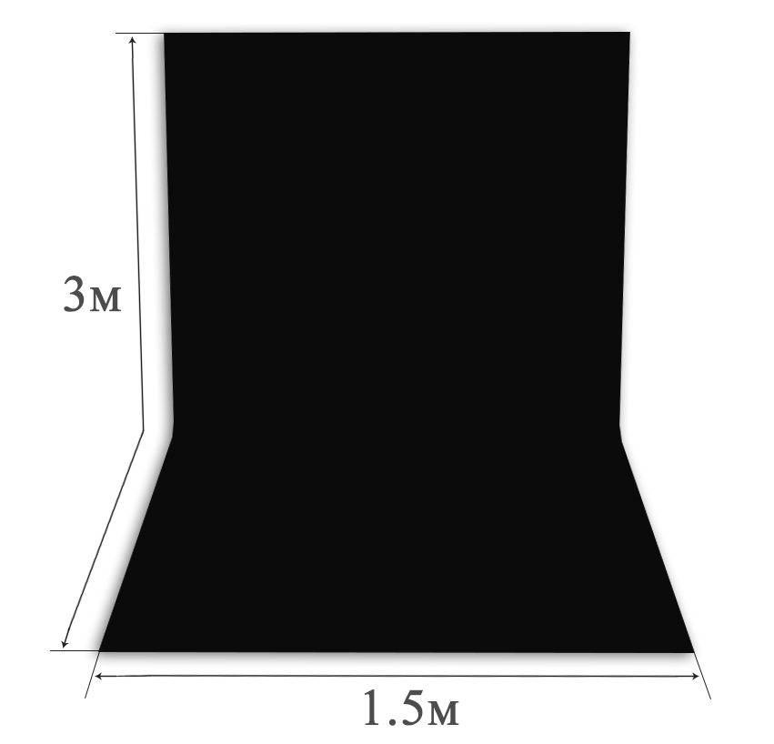 Черный 3х1.5